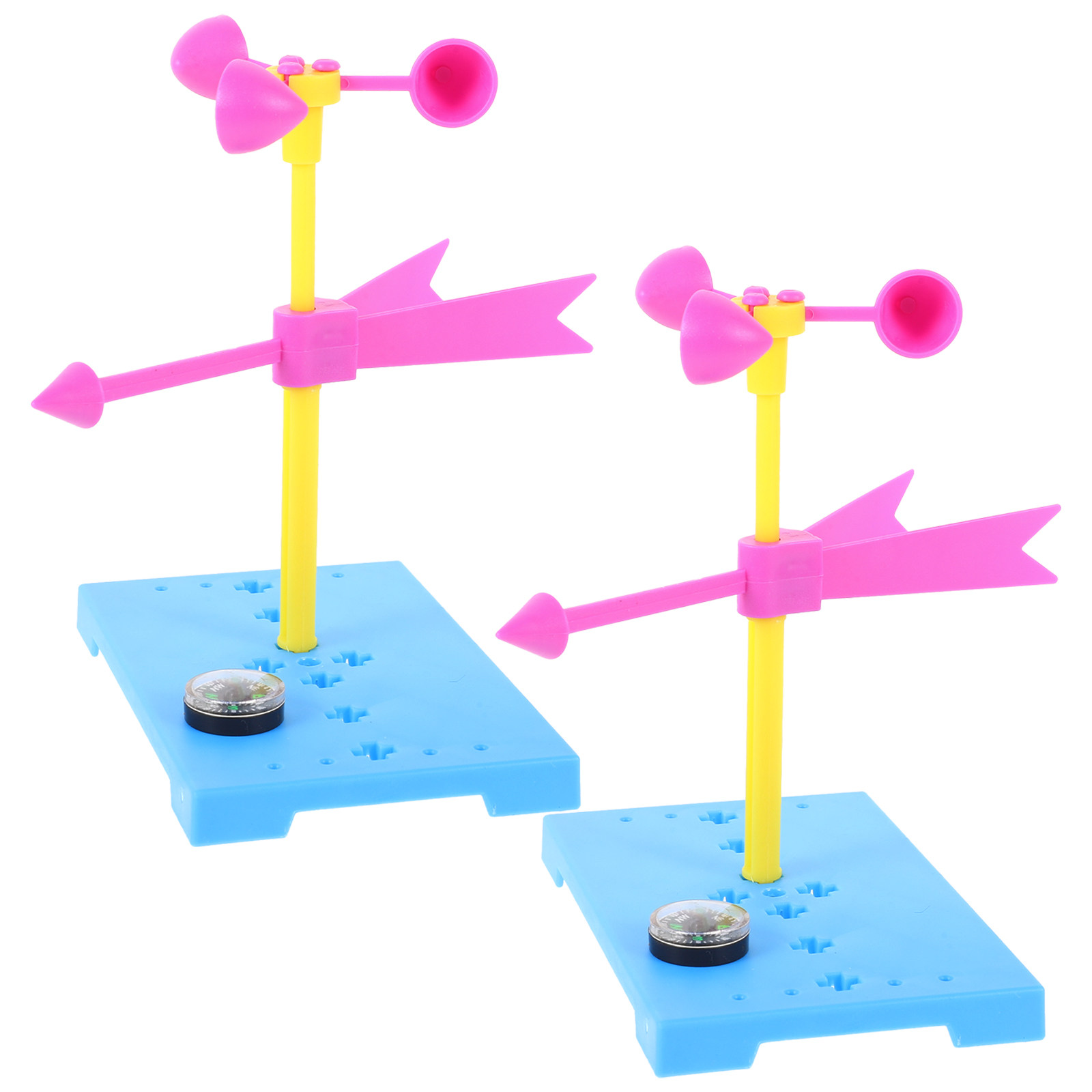 Science Project Diy - 2Sets DIY Hand-Made Anemometer Wind Vane
