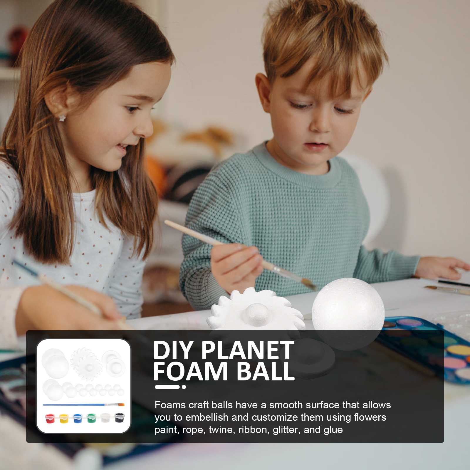 2Sets DIY Solar System Foam Ba - огляд і ціна Science Project Diy